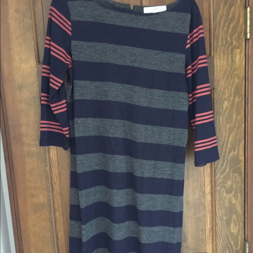 Knit long sleeve dress